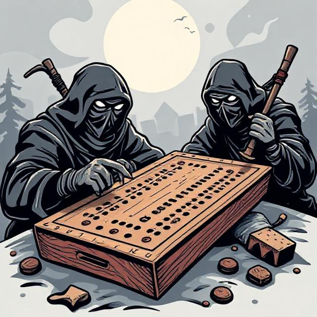 Cribbage cards and board